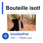 Bouteille isotherme personnalisable 500 ml avec logo - Air Gifts - Miniature 2