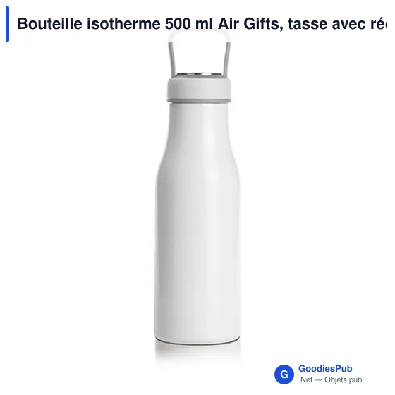 Bouteille isotherme personnalisable 500 ml avec logo - Air Gifts - Image 1