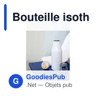 Bouteille isotherme personnalisable 500 ml avec logo - Air Gifts - Miniature 2
