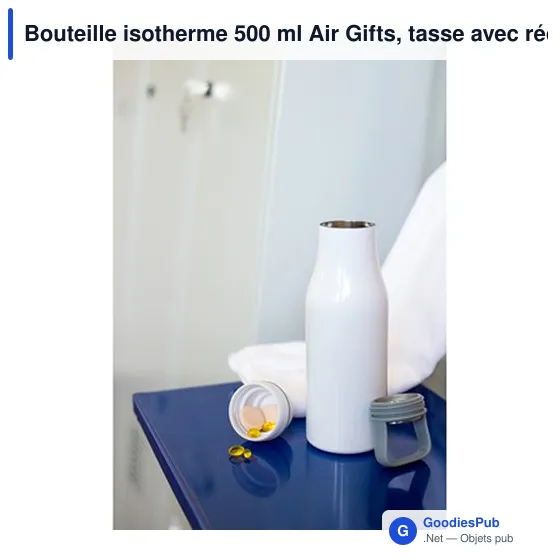 Bouteille isotherme personnalisable 500 ml avec logo - Air Gifts - Image 2