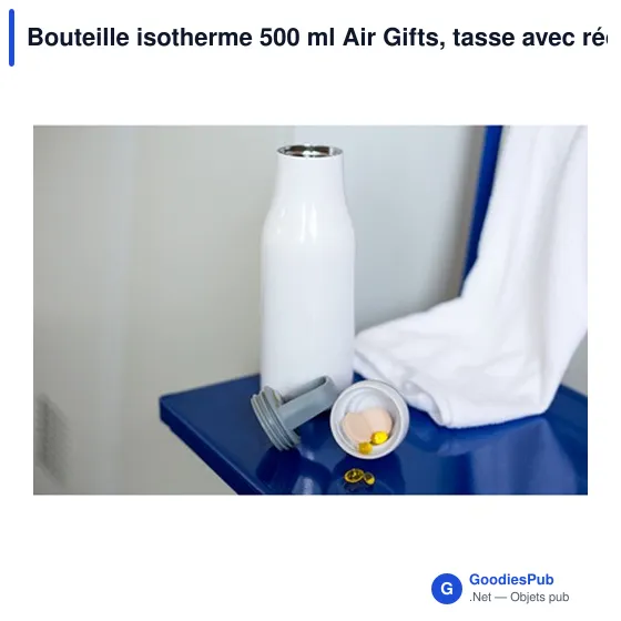 Bouteille isotherme personnalisable 500 ml avec logo - Air Gifts - Image 3