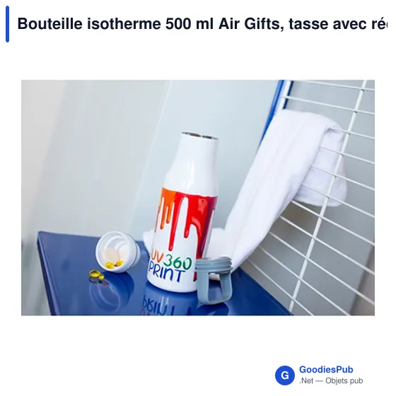 Bouteille isotherme personnalisable 500 ml avec logo - Air Gifts - Image 5