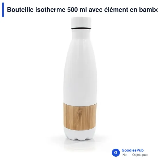 Bouteille isotherme personnalisable 500 ml avec logo - Blake - Image 1