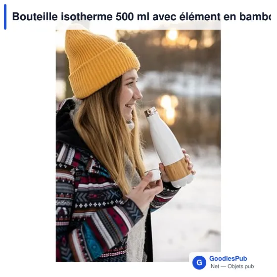 Bouteille isotherme personnalisable 500 ml avec logo - Blake - Image 2