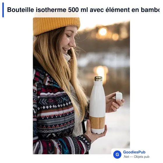 Bouteille isotherme personnalisable 500 ml avec logo - Blake - Image 3