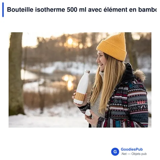 Bouteille isotherme personnalisable 500 ml avec logo - Blake - Image 4