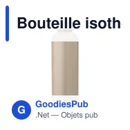 Bouteille isotherme personnalisable 500 ml en acier inoxydable recycléavec logo - Miniature 5