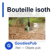 Bouteille isotherme personnalisable 500 ml avec logo - Noir - Miniature 11