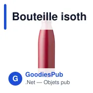 Bouteille isotherme personnalisable 500 ml avec logo - Noir - Miniature 12