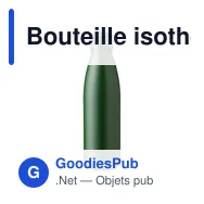 Bouteille isotherme personnalisable 500 ml avec logo - Noir - Miniature 8