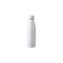 Variante blanc - Bouteille isotherme personnalisable 500 ml avec logo - Noir