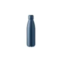 Variante bleu - Bouteille isotherme personnalisable 500 ml avec logo - Noir