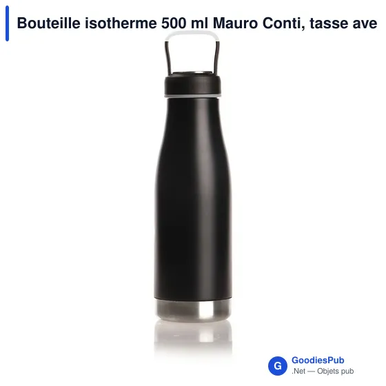 Bouteille isotherme personnalisable 500 ml avec logo - Mauro Conti - Image 1