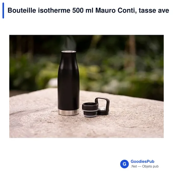 Bouteille isotherme personnalisable 500 ml avec logo - Mauro Conti - Image 2