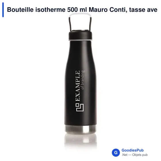 Bouteille isotherme personnalisable 500 ml avec logo - Mauro Conti - Image 3