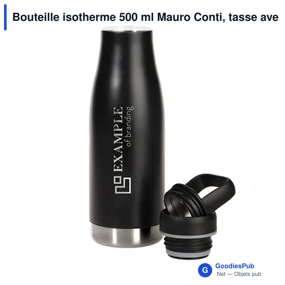 Bouteille isotherme personnalisable 500 ml avec logo - Mauro Conti - Image 4