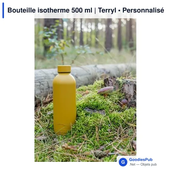 Bouteille isotherme personnalisable 500 ml avec logo - Terryl - Image 12