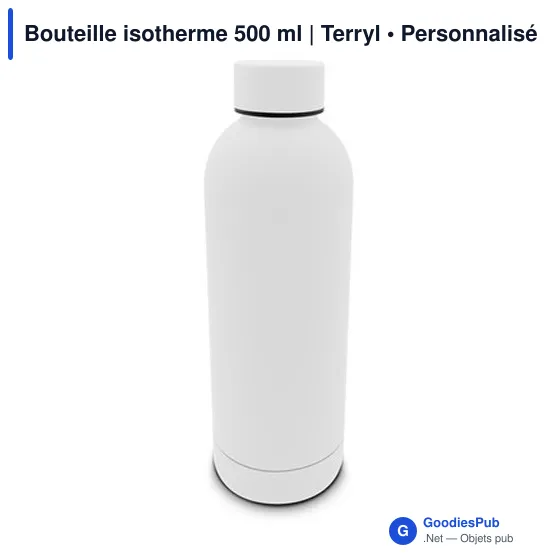 Bouteille isotherme personnalisable 500 ml avec logo - Terryl - Image 3