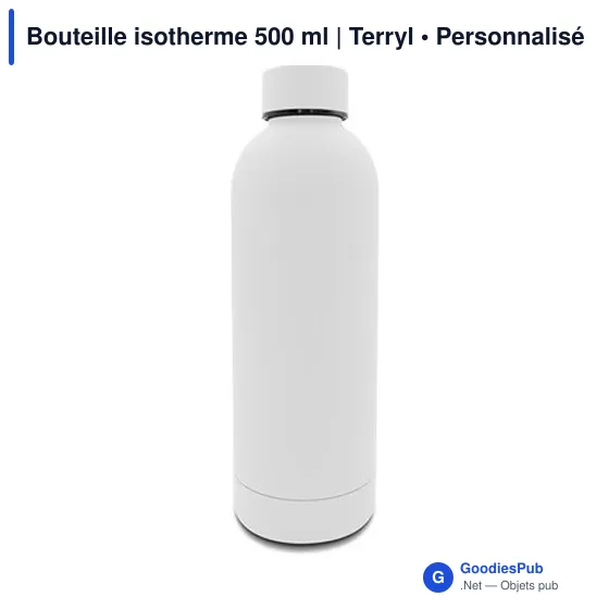 Bouteille isotherme personnalisable 500 ml avec logo - Terryl - Image 4
