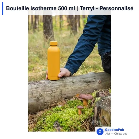 Bouteille isotherme personnalisable 500 ml avec logo - Terryl - Image 6