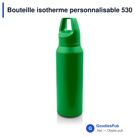 Bouteille isotherme personnalisable 530 ml avec logo - Air Gifts