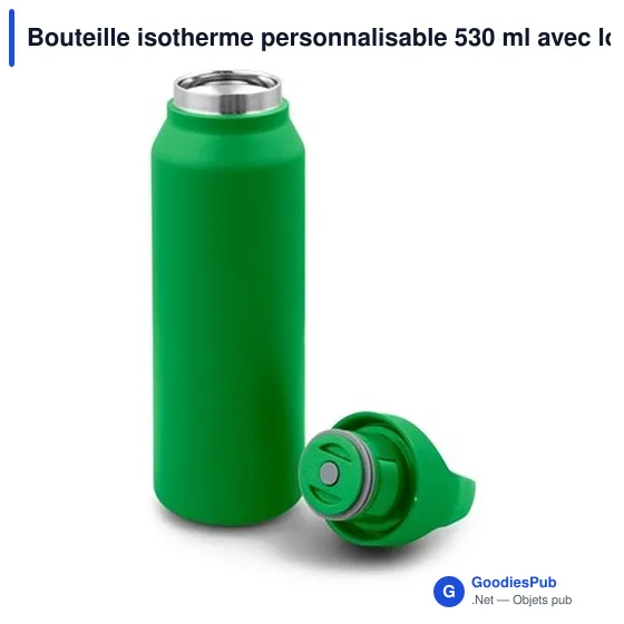Bouteille isotherme personnalisable 530 ml avec logo - Air Gifts - Image 2