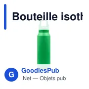 Bouteille isotherme personnalisable 530 ml avec logo - Air Gifts - Miniature 3