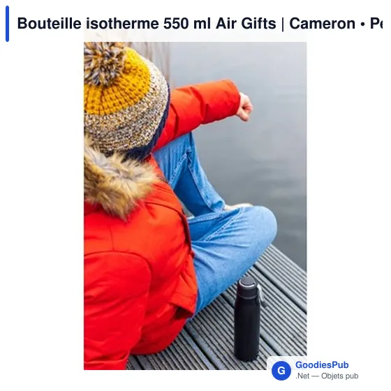 Bouteille isotherme 550 ml Air Gifts | Cameron - Image 11