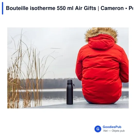 Bouteille isotherme 550 ml Air Gifts | Cameron - Image 12
