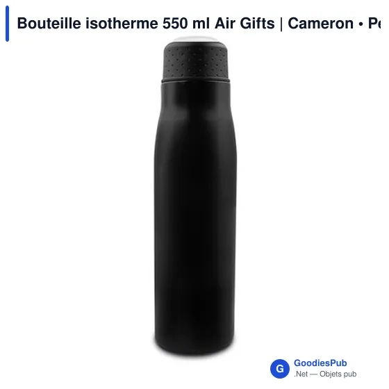 Bouteille isotherme 550 ml Air Gifts | Cameron - Image 4