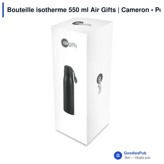 Bouteille isotherme 550 ml Air Gifts | Cameron - Image 9