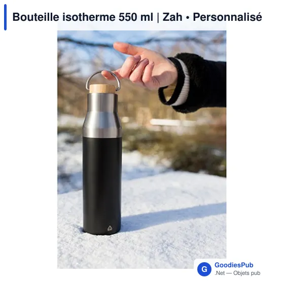 Bouteille isotherme 550 ml | Zah - Image 2