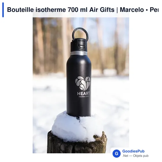 Bouteille isotherme personnalisable 700 ml avec logo | Marcelo - Image 2