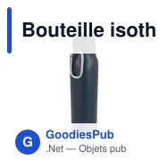 Bouteille isotherme personnalisable finition mate 600 ml avec logo - Mousqueton - Miniature 2
