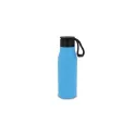 Variante Bleu clair - Bouteille isotherme personnalisable 600 ml à dragonne avec logo - Inox