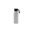 Variante Argent - Bouteille isotherme personnalisable 600 ml à dragonne avec logo - Inox