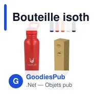 Bouteille isotherme personnalisable 500 ml en inox avec logo - Dario - Miniature 1