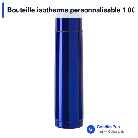 Bouteille isotherme personnalisable 1 000 ml avec logo - Quentin