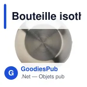 Bouteille isotherme personnalisable en bambou 400 ml - Fredericoavec logo - Miniature 2