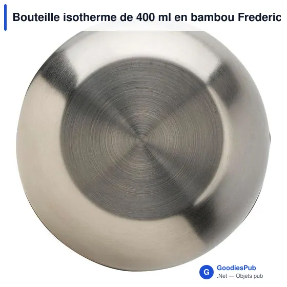 Bouteille isotherme personnalisable en bambou 400 ml - Fredericoavec logo - Image 2
