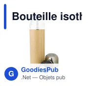 Bouteille isotherme personnalisable en bambou 400 ml - Fredericoavec logo - Miniature 3