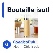 Bouteille isotherme personnalisable en bambou 400 ml - Fredericoavec logo - Miniature 4