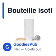 Bouteille isotherme personnalisable en verre Vicente avec logo - Miniature 3