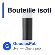 Bouteille isotherme personnalisable 450 ml avec logo - Fatima - Miniature 1