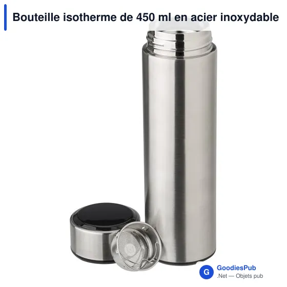 Bouteille isotherme personnalisable 450 ml avec logo - Fatima - Image 11