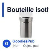 Bouteille isotherme personnalisable 450 ml avec logo - Fatima - Miniature 4