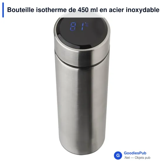Bouteille isotherme personnalisable 450 ml avec logo - Fatima - Image 9