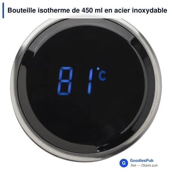 Bouteille isotherme personnalisable 450 ml avec logo - Fatima - Image 10