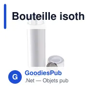 Bouteille isotherme personnalisable 450 ml en acier inoxydable - Maryavec logo - Miniature 12