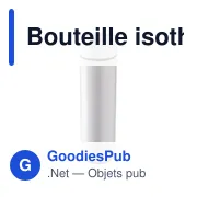 Bouteille isotherme personnalisable 450 ml en acier inoxydable - Maryavec logo - Miniature 4